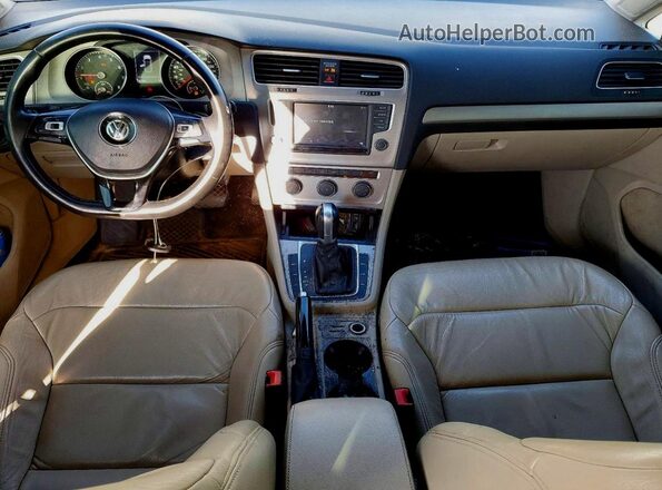 3VWC17AU0HM536800 2017 VOLKSWAGEN GOLF Белый Вид щитка приборов