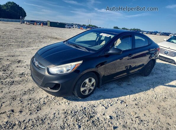 KMHCT4AE8GU003927 2016 HYUNDAI ACCENT Black Հետևի ձախ