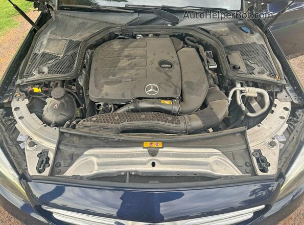 WDDWF8DB9KR482992 2019 MERCEDES-BENZ C-CLASS Синий Вид панели приборов