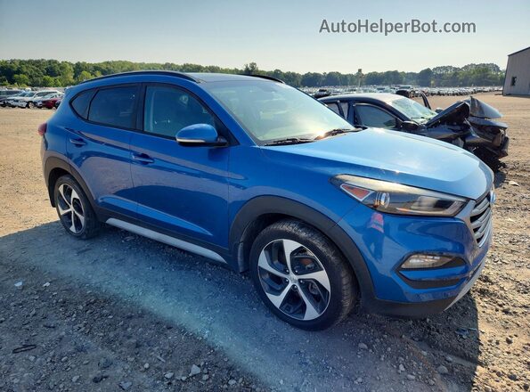 KM8J33A27JU805383 2018 HYUNDAI TUCSON Blue Widok z przodu