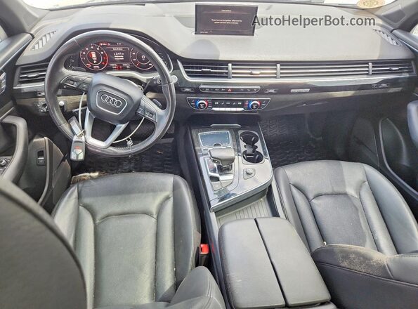 WA1VAAF79HD024082 2017 AUDI Q7 Black ხელსაწყოთა პანელის ხედი
