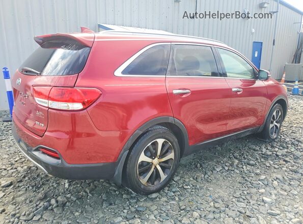 5XYPH4A58JG398109 2018 KIA SORENTO Red Przód prawy