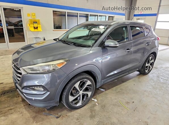 KM8J33A22GU183395 2016 HYUNDAI TUCSON Gray Rear left