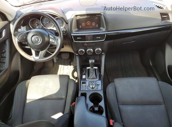 JM3KE4BY7G0701527 2016 MAZDA CX-5 Red ხელსაწყოთა პანელის ხედი