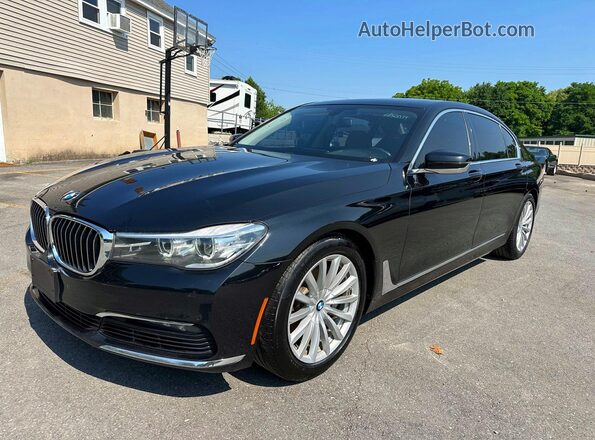 WBA7E4C53HGU99360 2017 BMW 7 SERIES Black Tył lewy