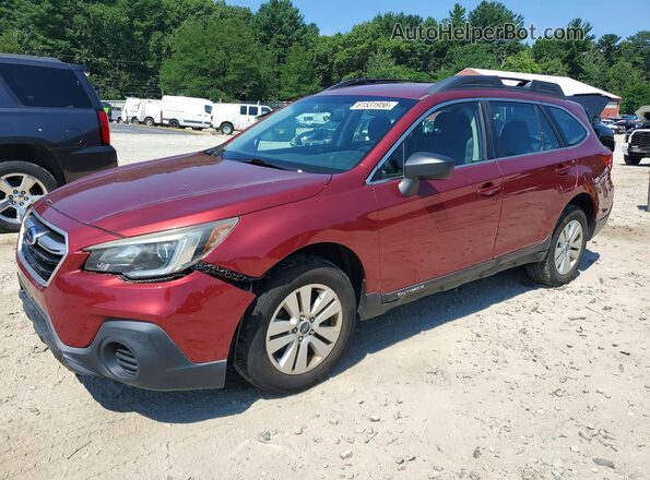 4S4BSABC7K3207031 2019 SUBARU OUTBACK Red Հետևի ձախ