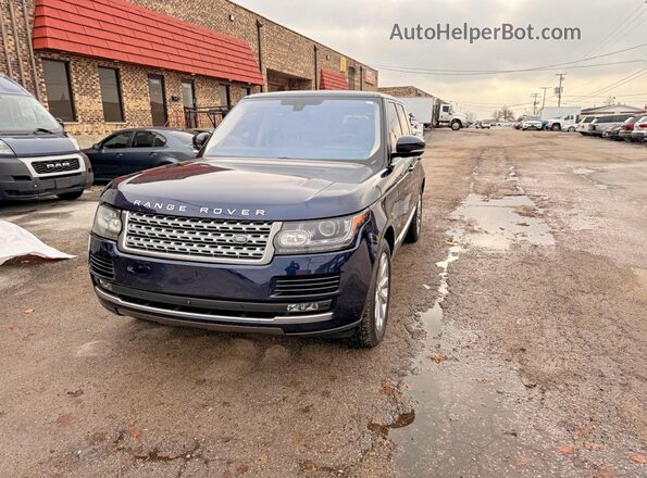 SALGS2VF5GA263311 2016 LAND ROVER RANGE Blue Задня ліва чверть
