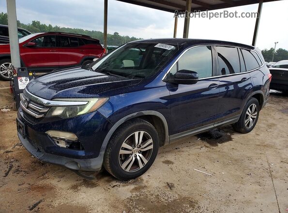 5FNYF5H33GB021174 2016 HONDA PILOT Blue Հետևի ձախ
