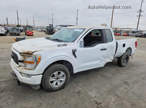 1FTEX1CP6MKD65812 2021 FORD F150 White Հետևի ձախ