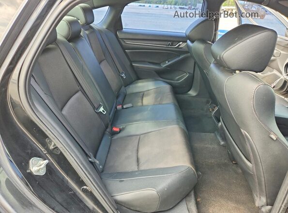 1HGCV1F32KA115560 2019 HONDA ACCORD Black Rear interior view
