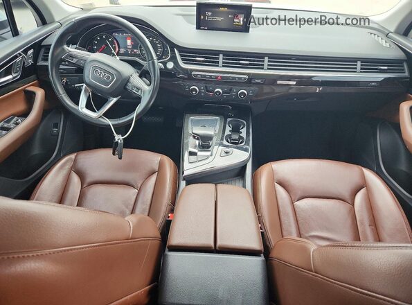 WA1AAAF76JD005400 2018 AUDI Q7 Белый Вид щитка приборов
