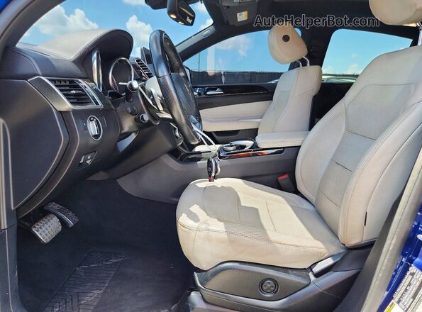 4JGED6EB2KA134380 2019 MERCEDES-BENZ GLE Blue Dashboard view