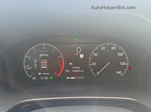 2HKRS3H74RH312729 2024 HONDA CR-V Gray Սարքավորումների վահանակի տեսք