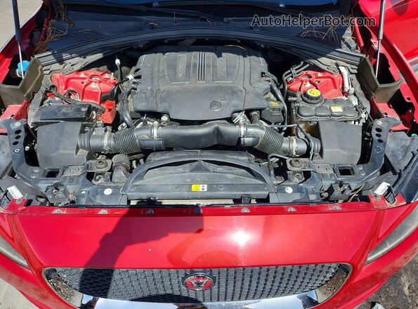 SADCJ2EV9JA257300 2018 JAGUAR F-PACE Red Вид наклейки з VIN-кодом