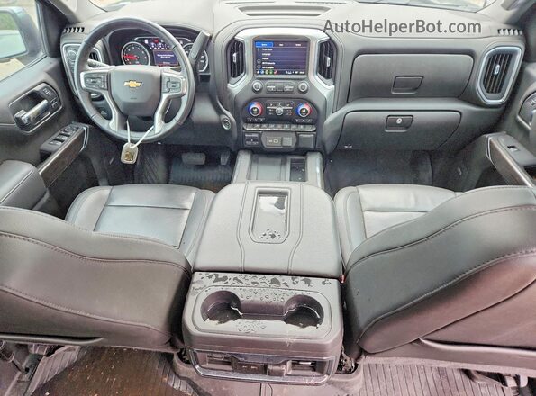 3GCUYGEL7NG168582 2022 CHEVROLET SILVERADO Blue Սարքավորումների վահանակի տեսք