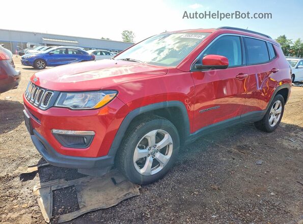3C4NJDBB4KT734199 2019 JEEP COMPASS Red Rear left