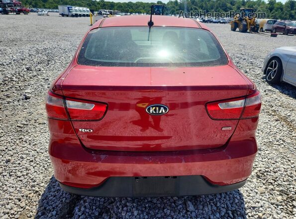KNADM4A33H6015555 2017 KIA RIO Red Սալոնի դիմացի տեսք