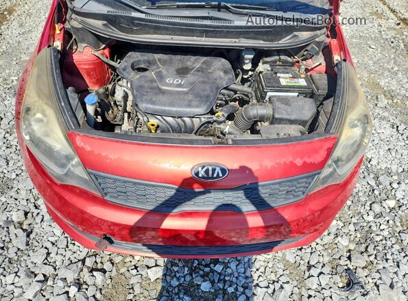 KNADM4A33H6015555 2017 KIA RIO Red Շարժիչի բաժամունքի տեսք