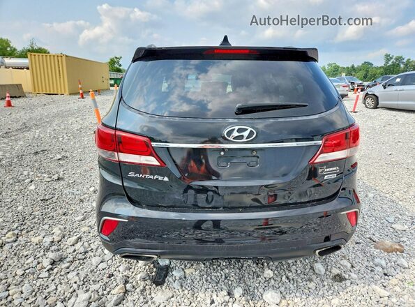 KM8SMDHF9HU209413 2017 HYUNDAI SANTA Black Вид салону спереду