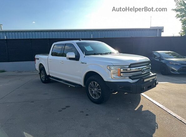 1FTEW1E53KKD04901 2019 FORD F150 White Trasero izquierdo