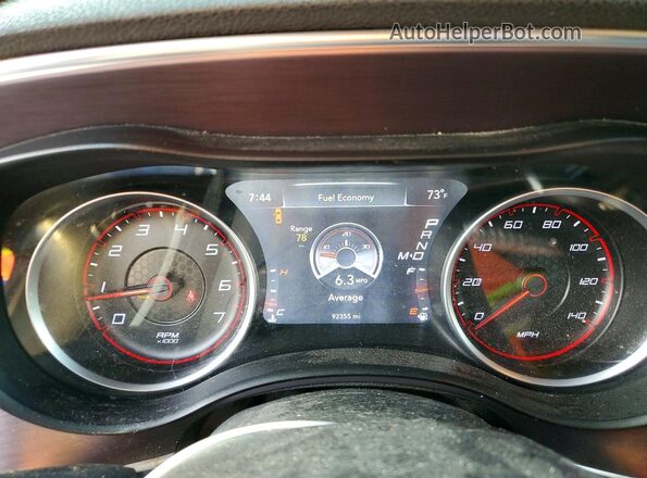 2C3CDXBG4GH140440 2016 DODGE CHARGER Gray Հետևի նստատեղերի տեսք