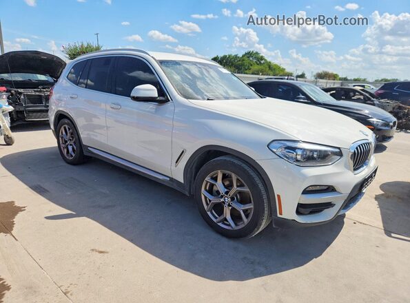 5UXTY3C08L9B55304 2020 BMW X3 White Դիմացի տեսք