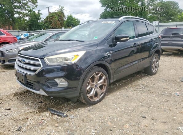 1FMCU9J93HUE87066 2017 FORD ESCAPE Black Tył lewy