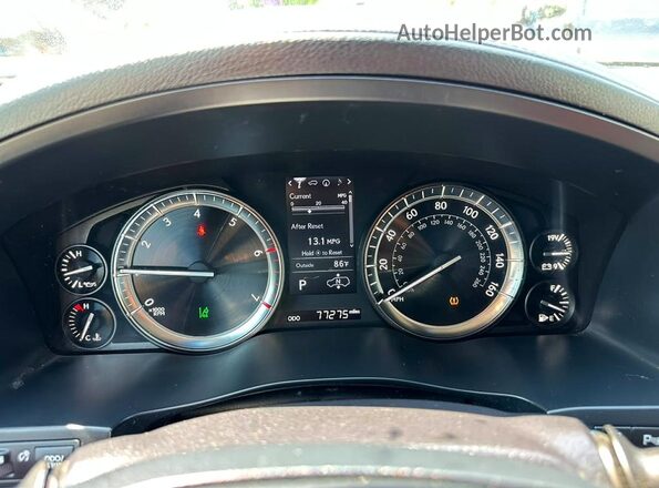 JTJHY7AX3K4292851 2019 LEXUS LX570 Белый Вид салона спереди