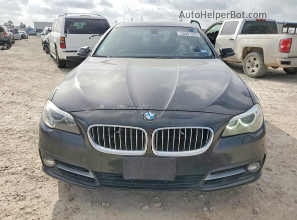 WBA5A7C53GG147088 2016 BMW 5 SERIES Black Вид ззаду