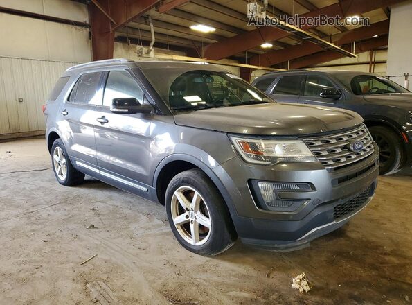 1FM5K8D82GGA33965 2016 FORD EXPLORER Gray Front view