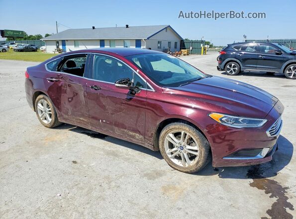 3FA6P0HD7JR202788 2018 FORD FUSION Maroon Widok z przodu