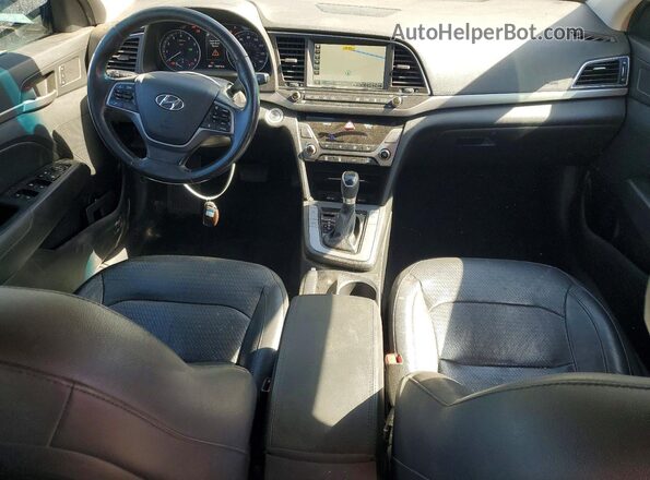 KMHD84LF1HU148384 2017 HYUNDAI ELANTRA Серый Вид щитка приборов