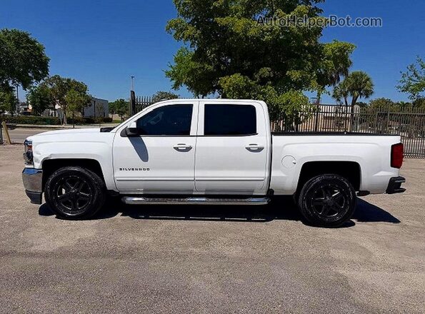 3GCPCRECXJG597832 2018 CHEVROLET SILVERADO Белый Вид наклейки с VIN-кодом