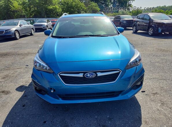 4S3GTAC67K3716374 2019 SUBARU IMPREZA Blue Vista trasera