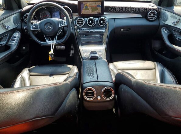 55SWF6EB9HU198109 2017 MERCEDES-BENZ C Black ხელსაწყოთა პანელის ხედი
