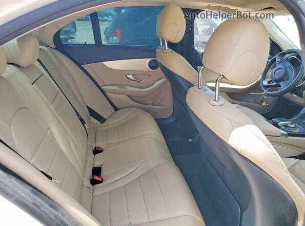 55SWF4JB4GU142720 2016 MERCEDES-BENZ C White Rear interior view