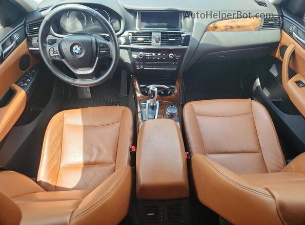 5UXWX9C59H0T12393 2017 BMW X3 Silver ხელსაწყოთა პანელის ხედი