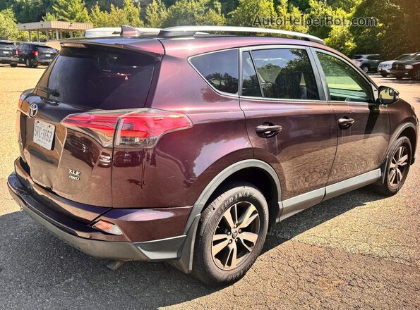 2T3RFREV5HW659357 2017 TOYOTA RAV4 Бордовый Передняя правая четверть