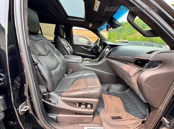 1GYS4KKJ3JR396298 2018 CADILLAC ESCALADE Черный Вид спереди