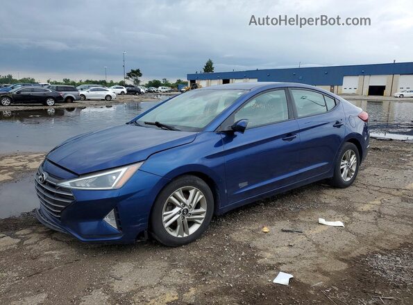 5NPD84LF8LH560700 2020 HYUNDAI ELANTRA Синий Задняя левая четверть