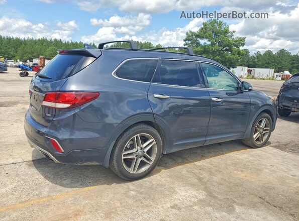 KM8SR4HF1HU219404 2017 HYUNDAI SANTA FE Blue Delantero derecho