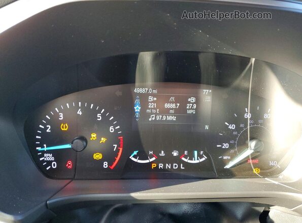 1FMCU0F63LUB77194 2020 FORD ESCAPE Silver ხელსაწყოთა პანელის ხედი