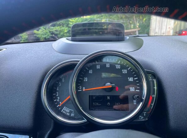 WMZYT5C5XK3E69700 2019 MINI COOPER Blue Widok zestawu wskaźników