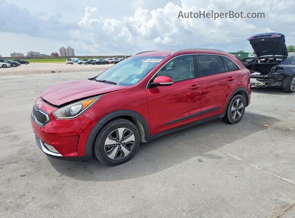 KNDCC3LC0H5042212 2017 KIA NIRO Red უკანა მარცხენა