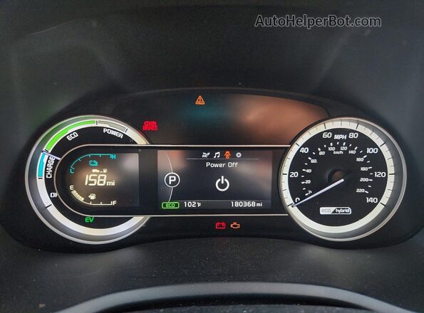 KNDCB3LC4H5056004 2017 KIA NIRO Blue Հետևի նստատեղերի տեսք