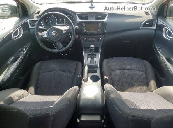 3N1AB7AP4HL685494 2017 NISSAN SENTRA Красный Вид щитка приборов