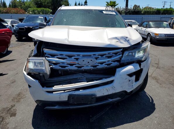 1FM5K7D88KGA22455 2019 FORD EXPLORER Белый Вид сзади