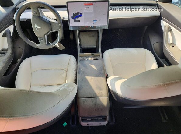 5YJ3E1EB8KF450918 2019 TESLA MODEL Blue Vista del cuadro de instrumentos