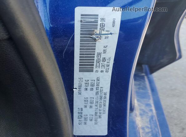 1C3CCCAB2GN155902 2016 CHRYSLER 200 Blue Engine compartment view