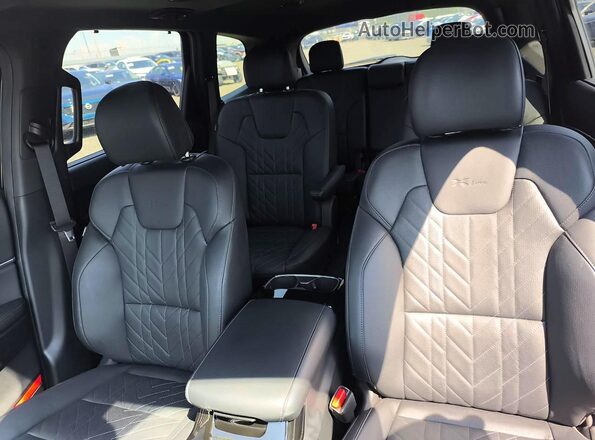 5XYP3DGC2SG614607 2025 KIA TELLURIDE Black Widok wnętrza z tyłu